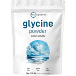 Micro Ingredients Glycine Powder front view packaging pouch