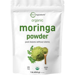 Micro Ingredients organic moringa leaf powder front view package