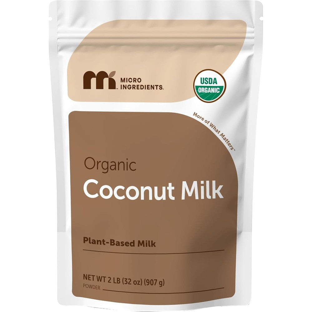 Micro Ingredients Organic Coconut Milk Powder front pouch view