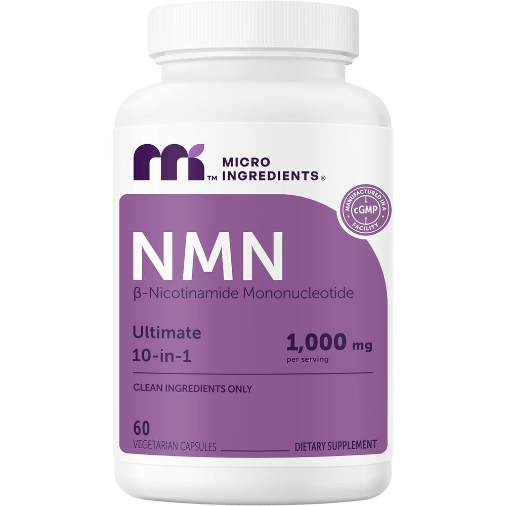 Micro Ingredients NMN Complex 1,000mg front view bottle packaging