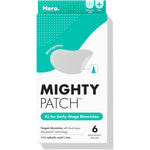 Mighty Patch Hero Cosmetics Micropoint(TM) Large Hydrocolloid Pimple Patches for Face Blemishes, Acne Stickers for Early Stage Zits & Hidden Pimples, 1,385 Proprietary Micropoints, 6 Count