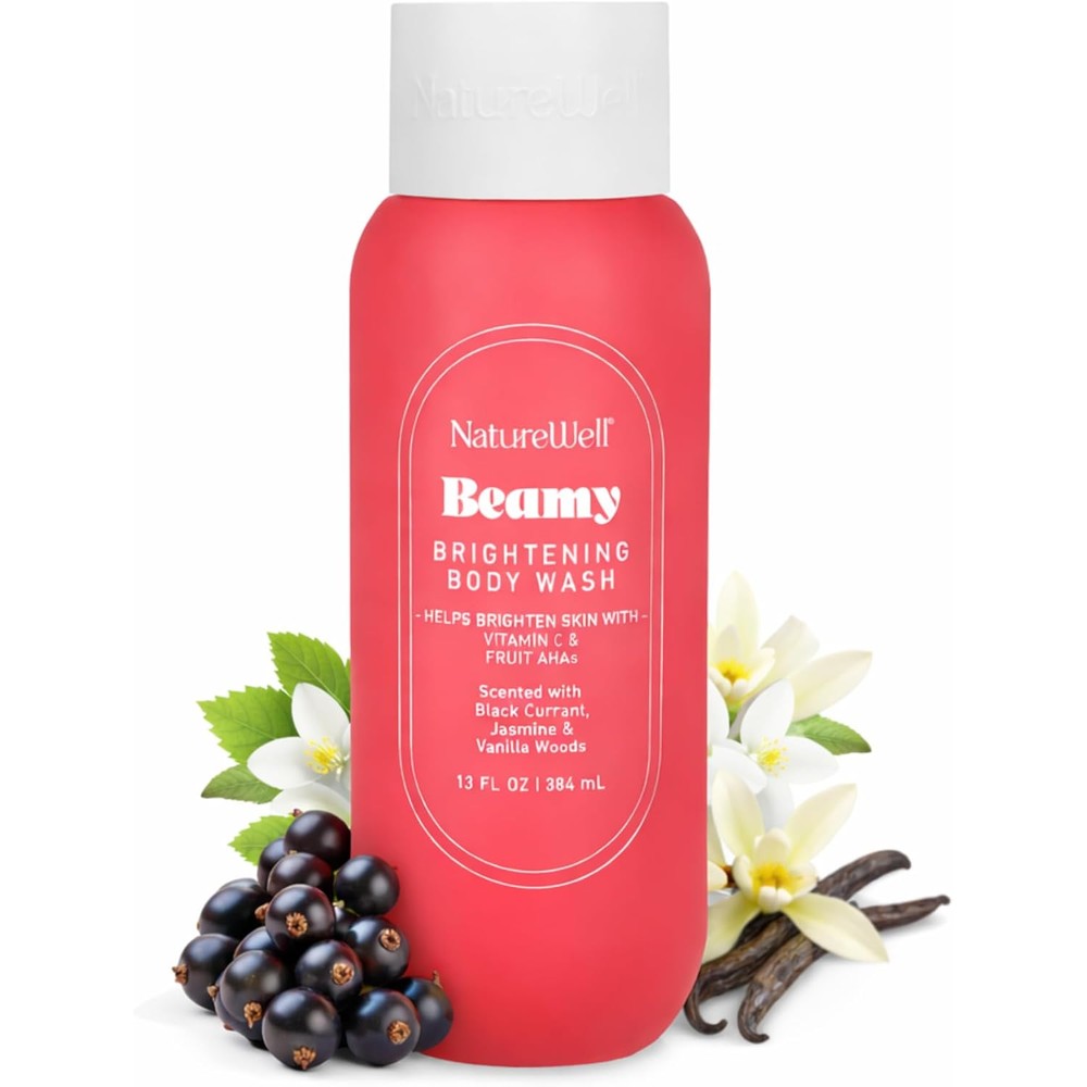 Nature Well Beamy Brightening and Cleansing Body Wash front view bottle showcase