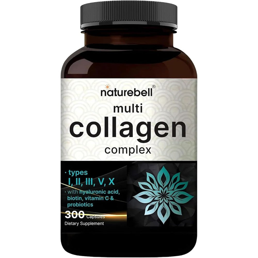 NatureBell Multi Collagen Complex 300 capsules front view bottle