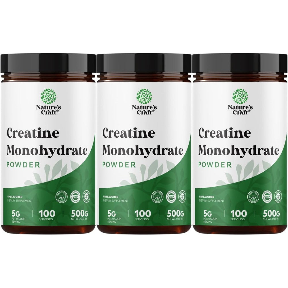 Naturevol Micronized Creatine Monohydrate Powder front view container for muscle building