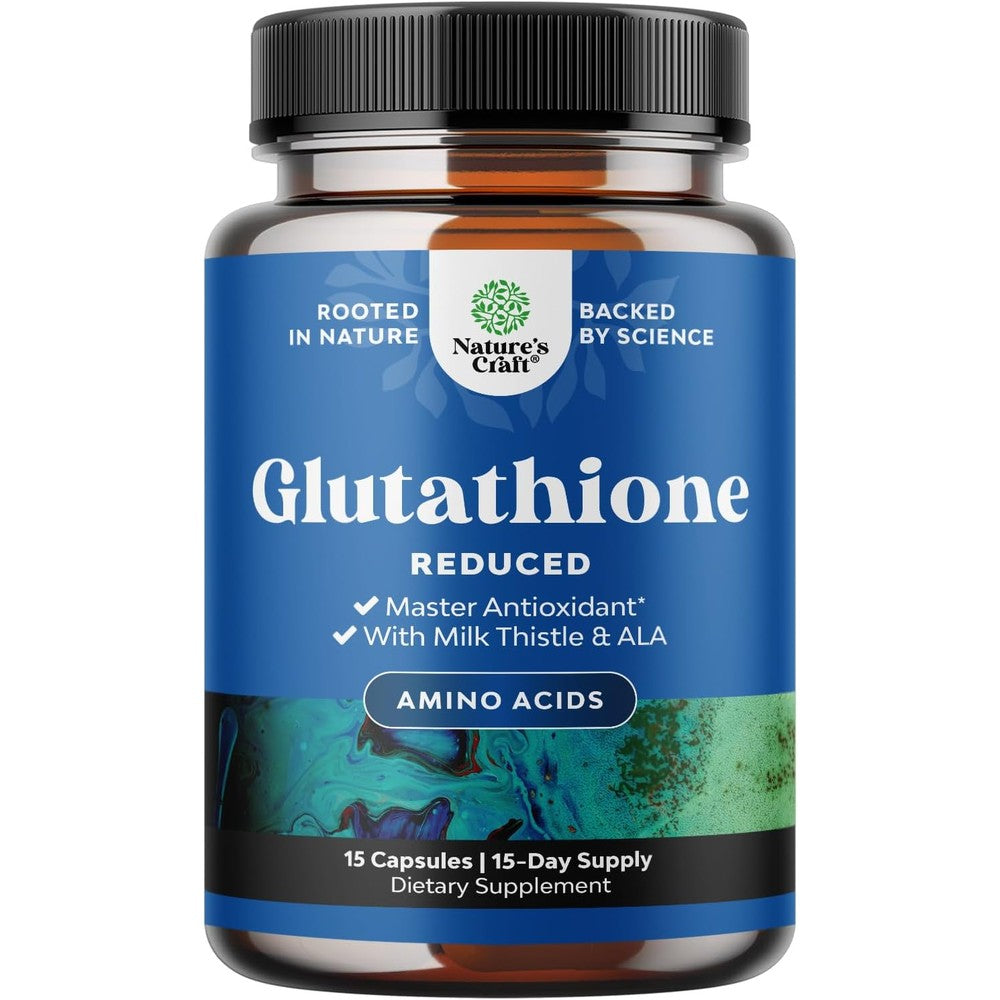 Nature's Craft Reduced Glutathione 500 mg bottle front view