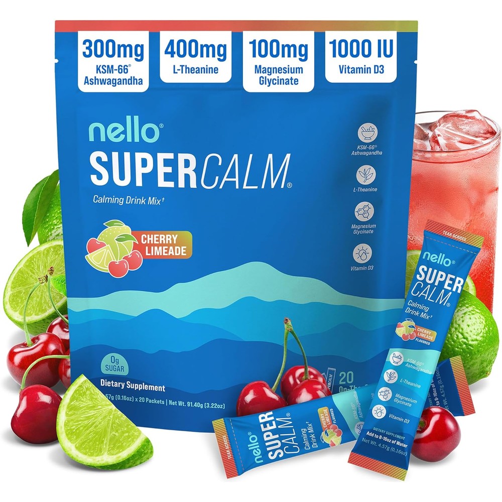 Nello Supercalm Powdered Drink Mix front view