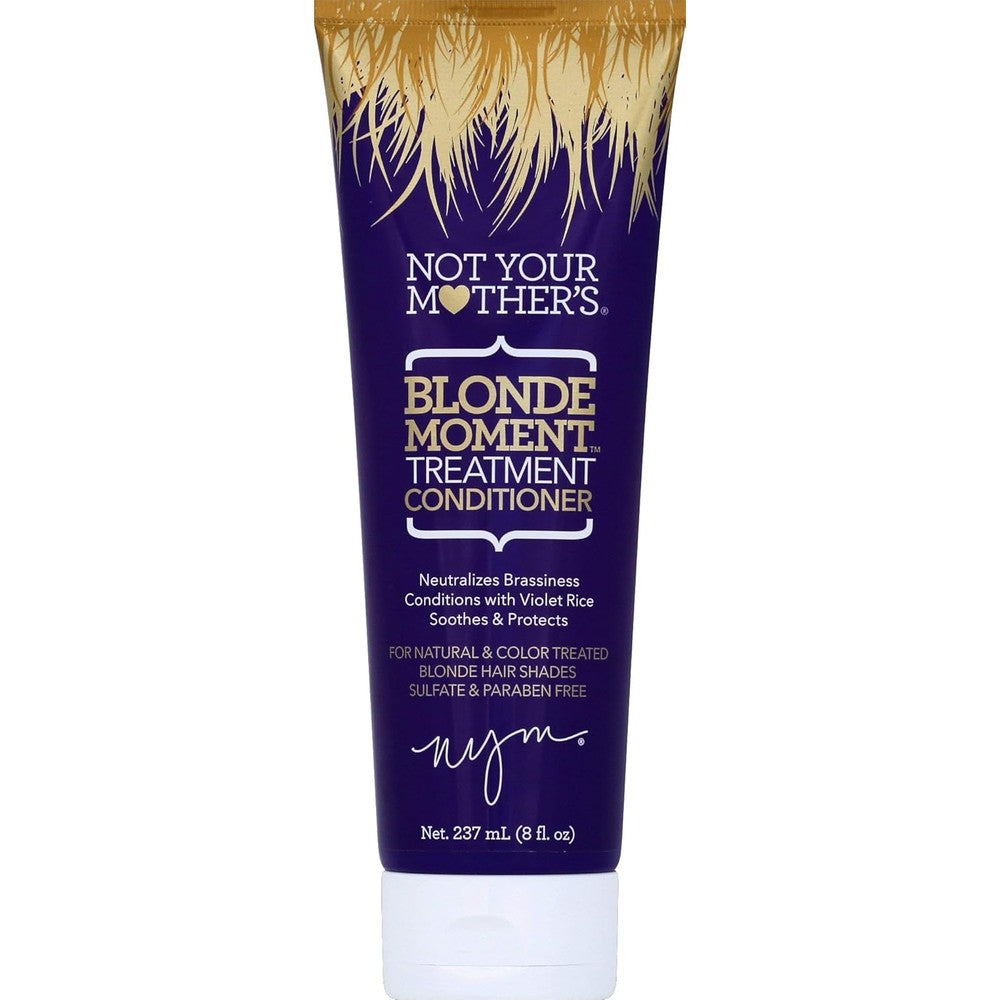 Not Your Mother's Blonde Moment Treatment Conditioner front view bottle for blonde hair care.