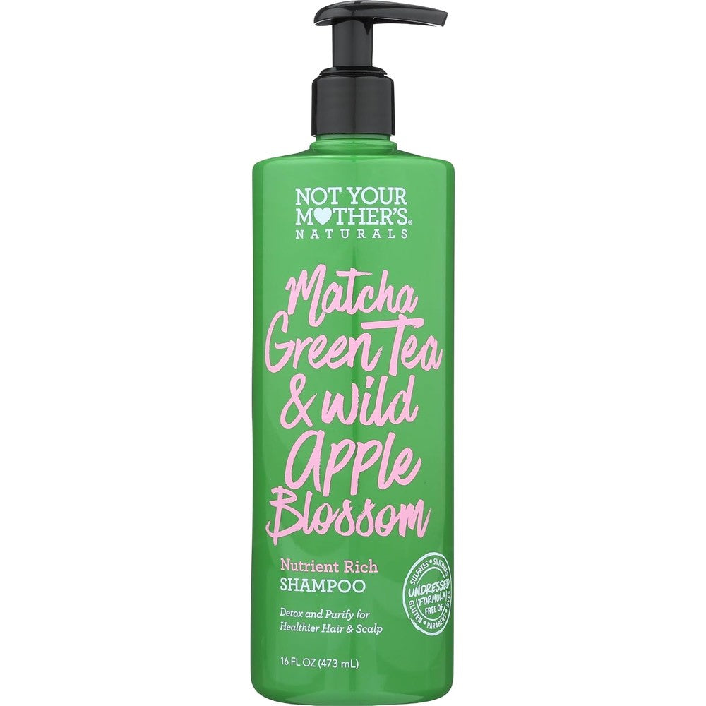 Not Your Mother's Naturals Matcha Green Tea Shampoo front view for hair detoxification