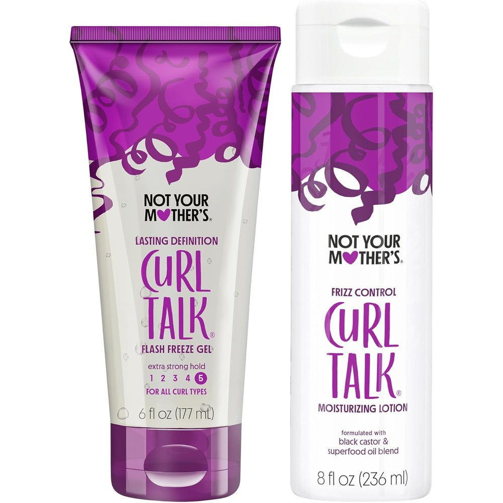 Not Your Mother's Curl Talk Gel and Lotion 2-Pack front view styling set