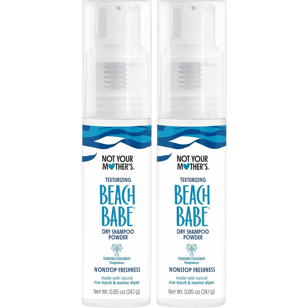 Not Your Mother's Beach Babe Texturizing Dry Shampoo Powder front view showing the two pack packaging.