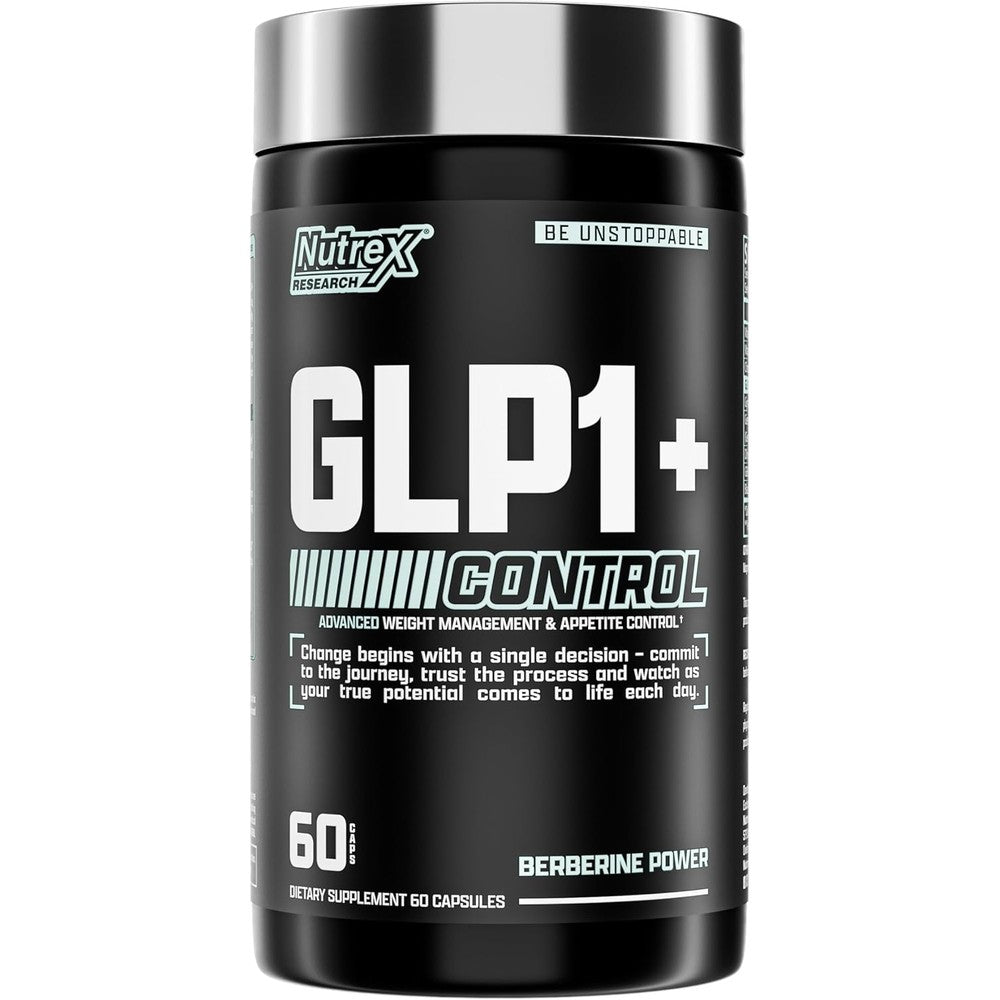Nutrex Research GLP1 Control Super Berberine weight management supplement bottle front view authentic import