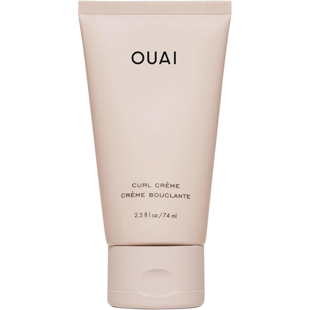 OUAI Travel Size Curl Cream - Curl Defining Cream with Chia & Linseed Oil - Enhances Definition, Hydration & Shine - Tames Frizz & Protects from Humidity - Curly Hair Products for Women (2.5 oz)