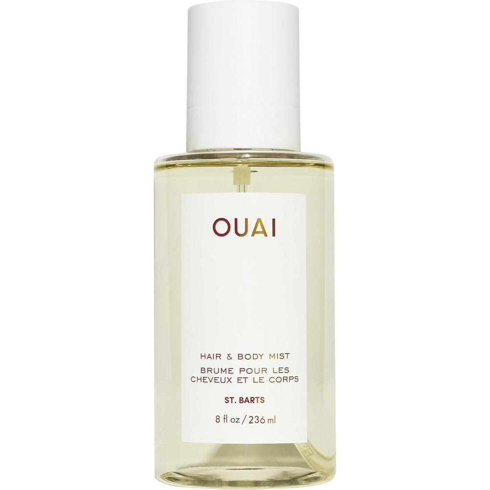 OUAI St. Barts Hair and Body Mist - Tropical-Scented Hair Perfume and Body Spray - Notes of Dragonfruit, Orange Blossom, Tuberose & Musk (8 Fl Oz)