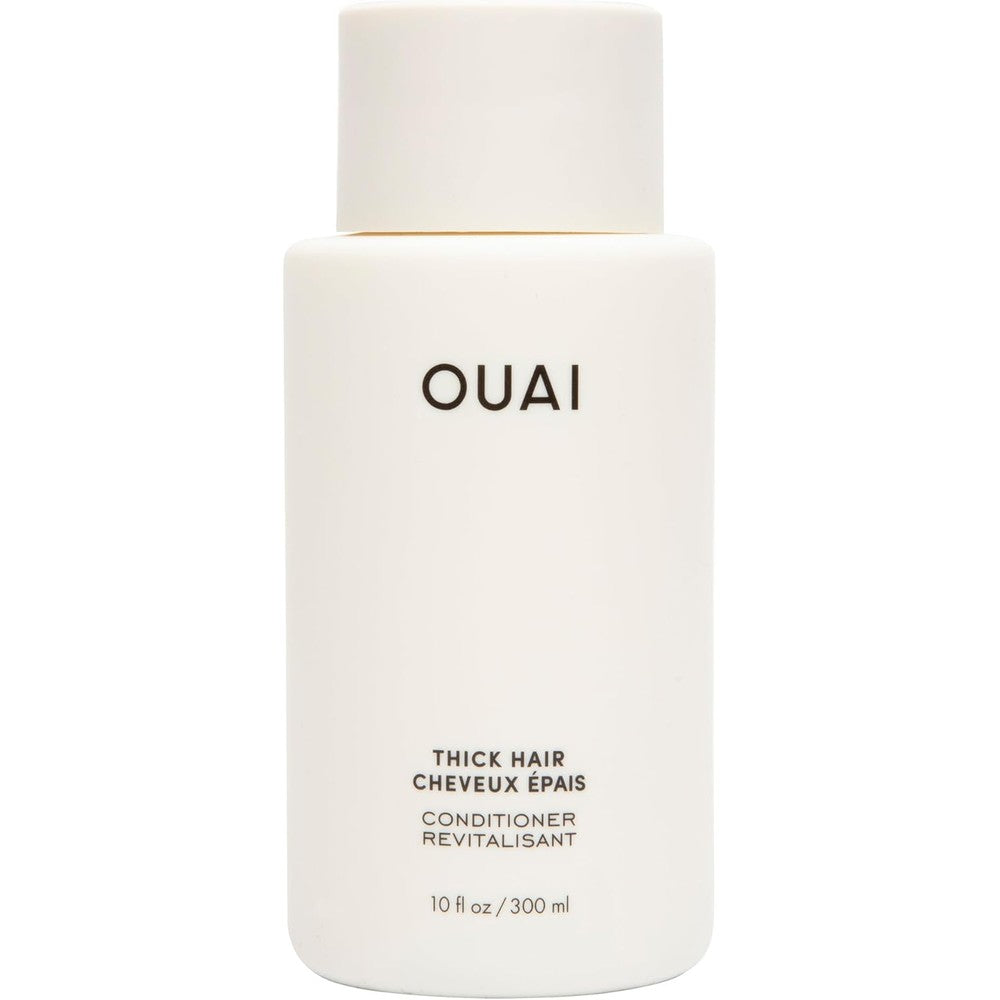 OUAI Thick Hair Conditioner - Moisturizing Conditioner for Dry, Frizzy Hair - Keratin, Marshmallow Root, Shea Butter and Avocado Oil - Paraben, Phthalate & Sulfate Free (10 Oz)