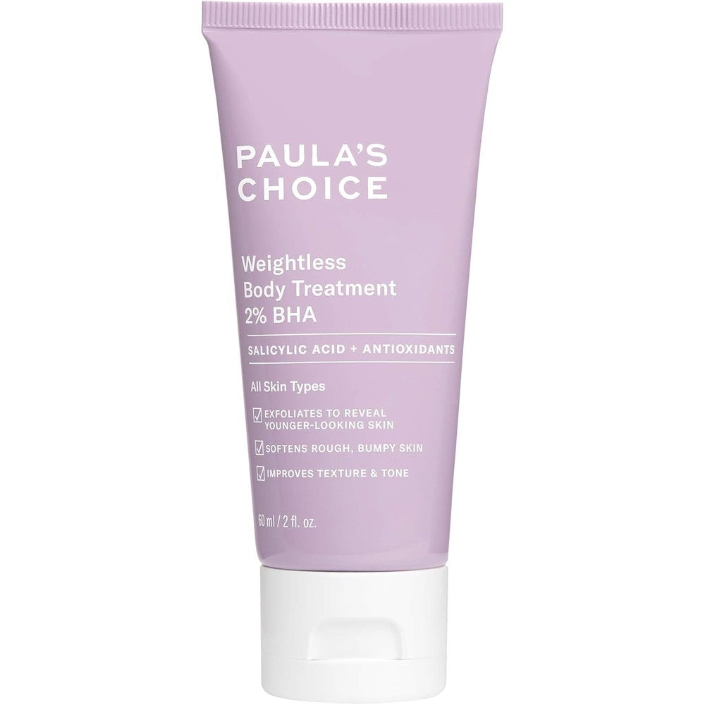 Paula's Choice Weightless Body Treatment front packaging view for keratosis pilaris lotion