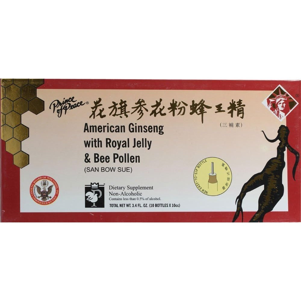 American Ginseng & Royal Jelly & Bee Pollen Prince Of Peace 10 Vial