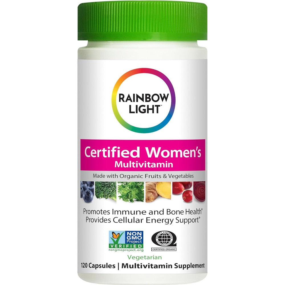 Rainbow Light Certified Womens Multivitamin, Multivitamin Supplement, 120 Caps (Pack May Vary)