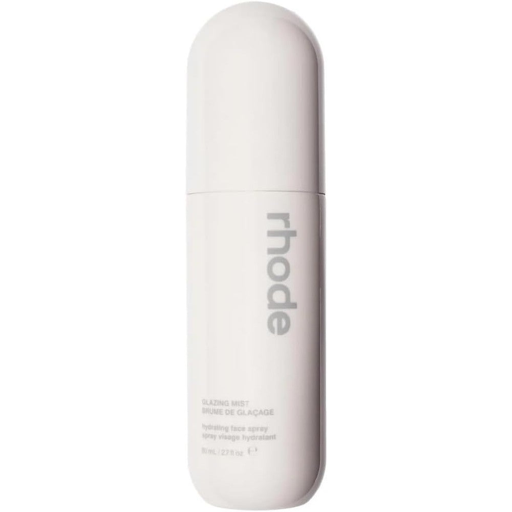 Rhode Glazing Mist Hydrating Face Spray 80ml front view bottle on a neutral background