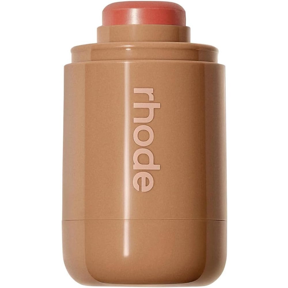 Rhode Pocket Blush in Freckle front view showcasing the compact stick packaging.