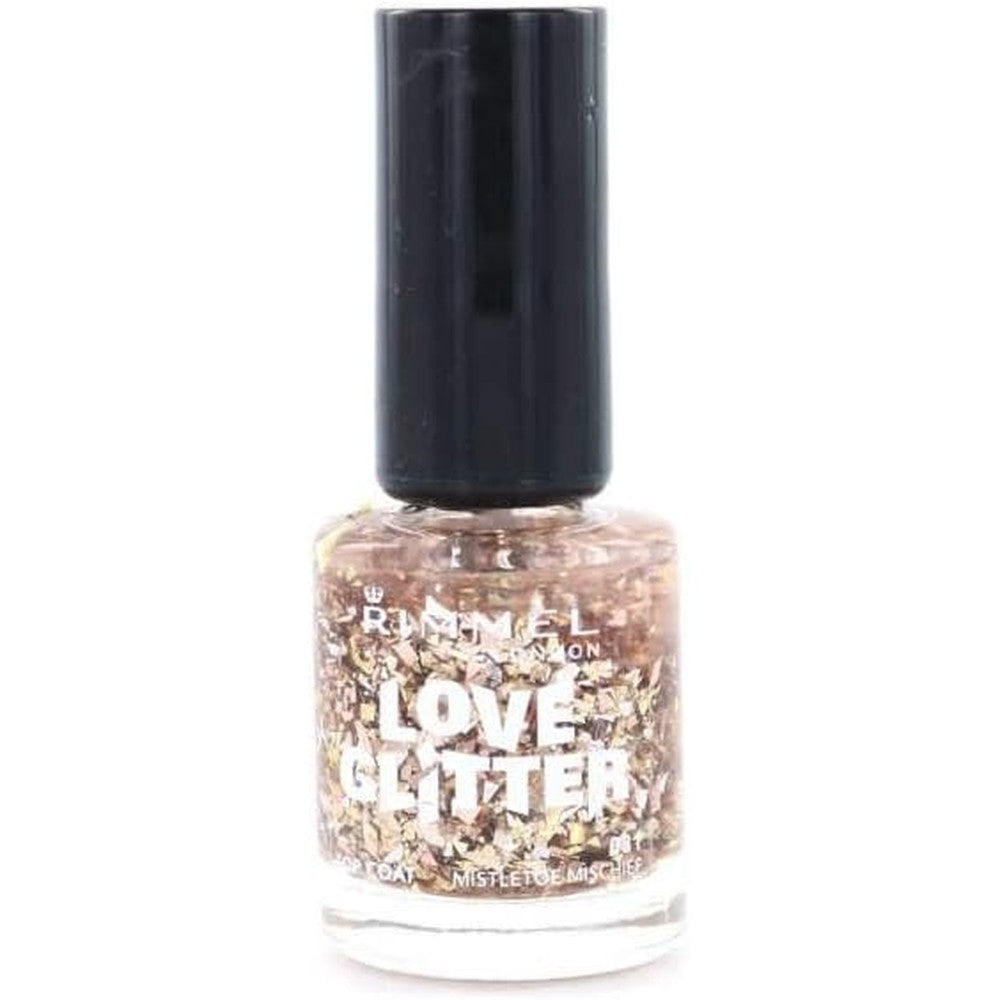 Rimmel London Love Nail Varnish Shade Number 031, Mistletoe Mischief Bronze Glitter by Rimmel