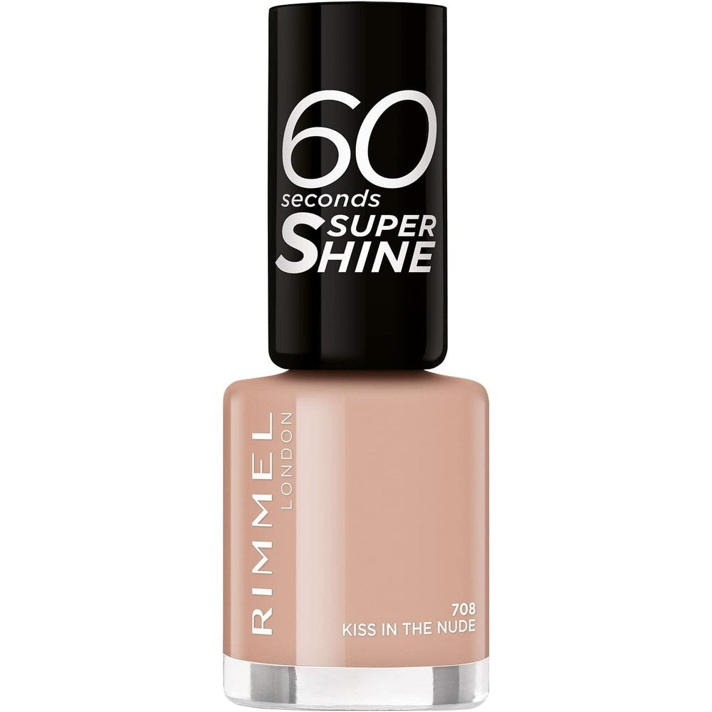 Rimmel 60 Seconds Super Shine Colour Block Nail Polish - Ultra Shine and Long Lasting - Quick Drying