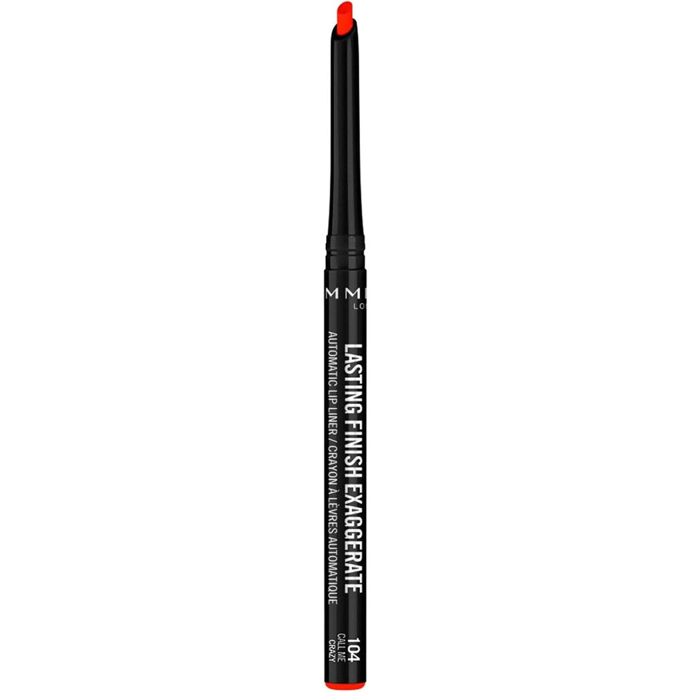 Rimmel Lasting Finish Exaggerate Automatic Lip Liner - Rich, Smooth Formula for Long Lasting Lip Looks - 104 Call Me Crazy, .01oz