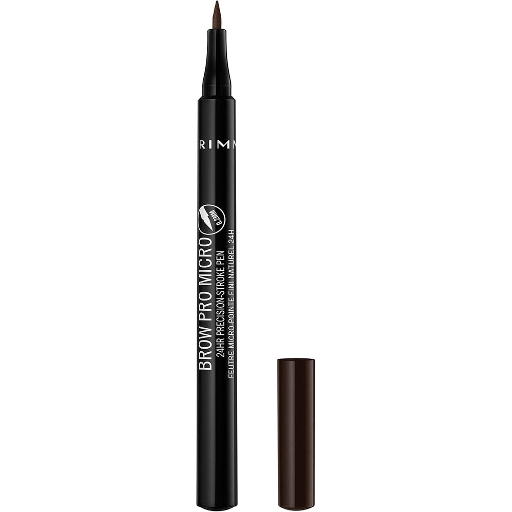Rimmel London Brow This Way Eyebrow Pencil, Highly Pigmented, Long-Wearing, Easy to Apply, 004, Dark Brown, 0.03oz