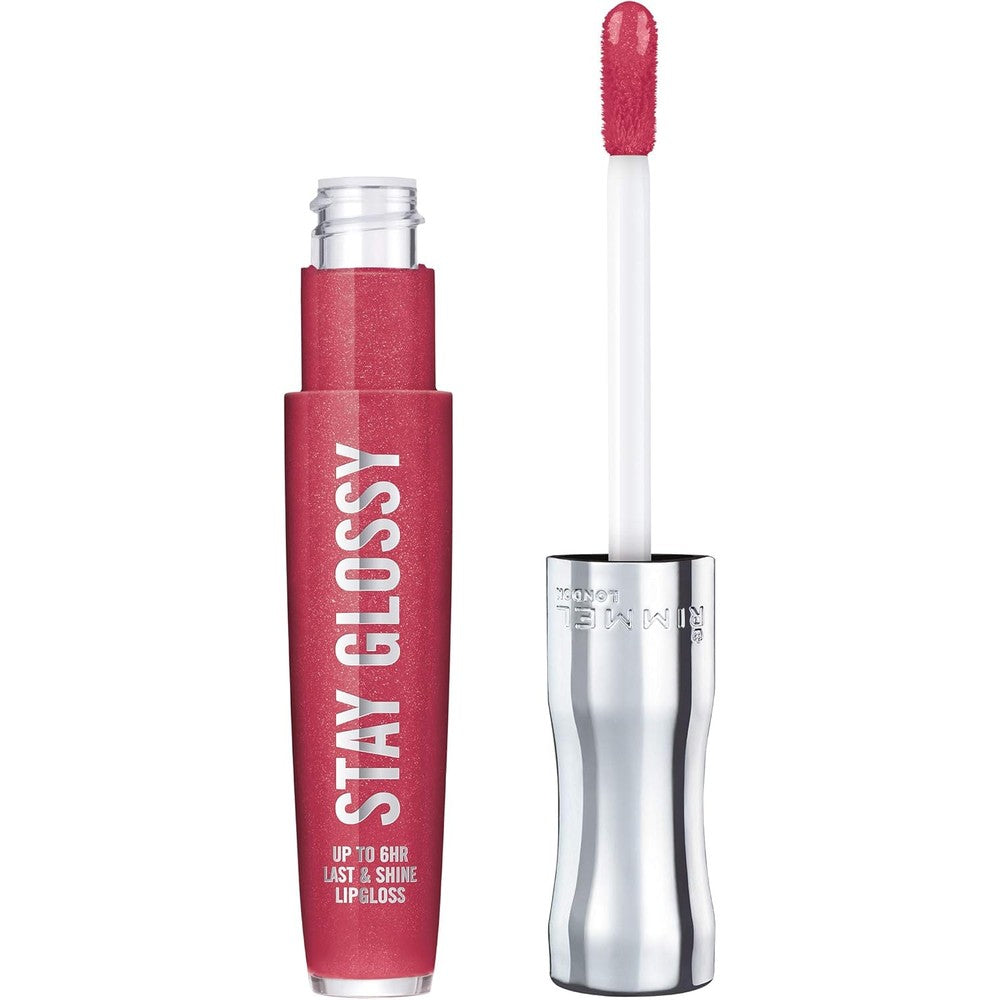 Rimmel Stay Glossy Lip Gloss - Non-Sticky and Lightweight Formula for Lip Color and Shine - 500 Rulebreaker, .18oz