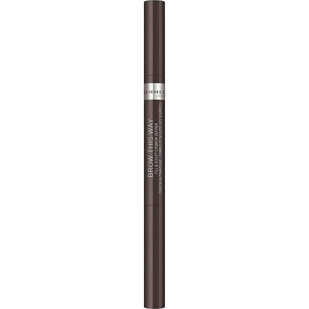 Brow This Way Eyebrow Definer - 003 Dark Brown by Rimmel London for Women - 0.008 oz Eyebrow Pencil