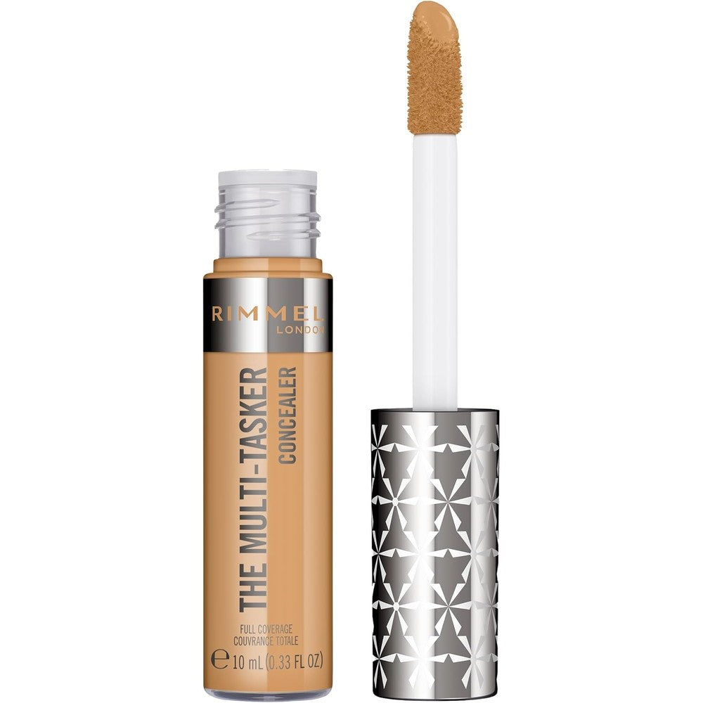 Rimmel London, Multi-Tasker Concealer, 080 Tan, Crease-Proof, Transfer-Proof, Waterproof, Up To 24-Hour Wear, Vegan Formula, 0.33oz
