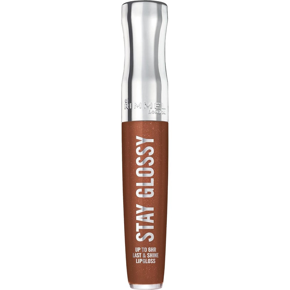 Rimmel London Stay Glossy, 455 Penny To My Name, Lip Gloss, Non-Sticky, Color and Shine, Up To 6-Hour Wear, Precise Applicator, 0.18oz