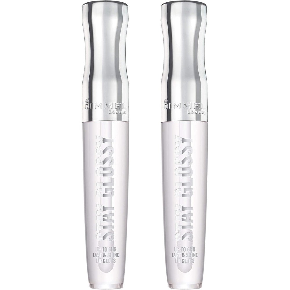 Rimmel Stay Glossy 6 Hour Lip Gloss, Seduce Me, 0.18 Fl Oz , 2 Count (Pack of 1)