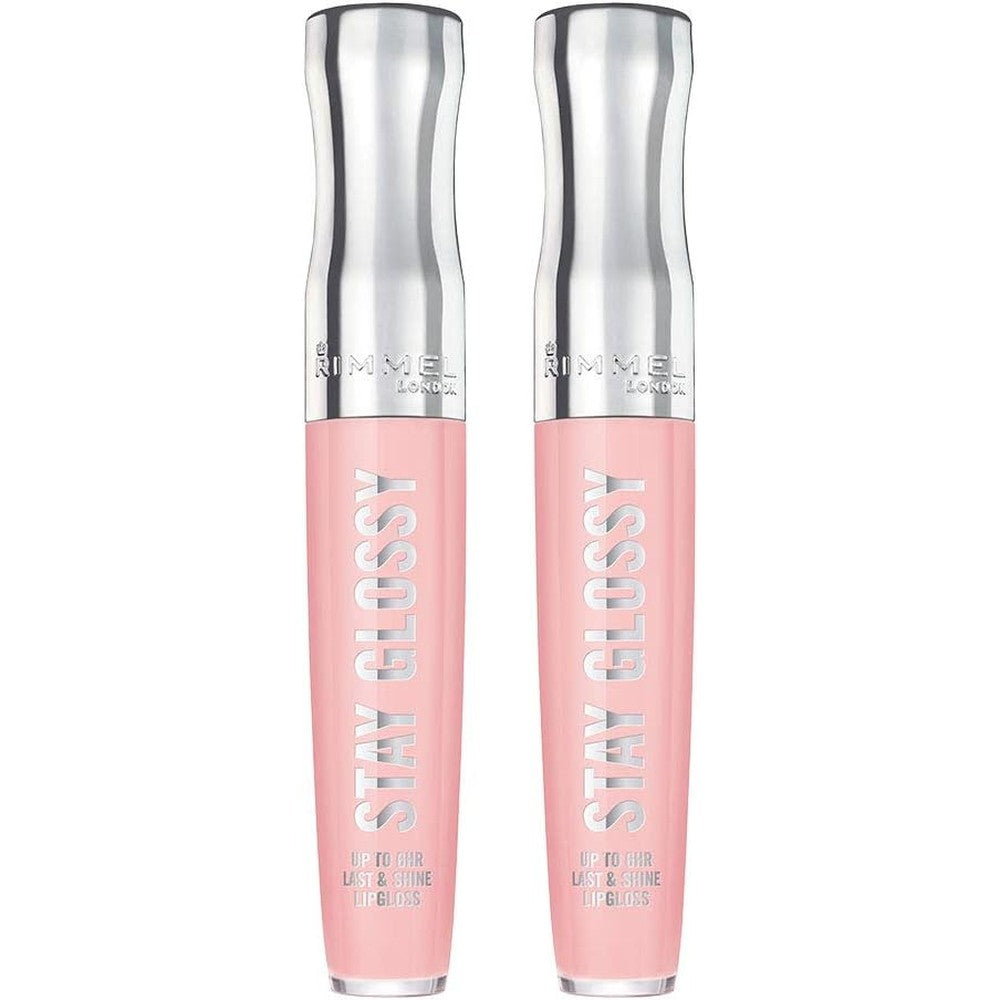 Rimmel Stay Glossy 6HR Lip Gloss, Sundae Best, 0.18 Fl Oz (Pack of 2)