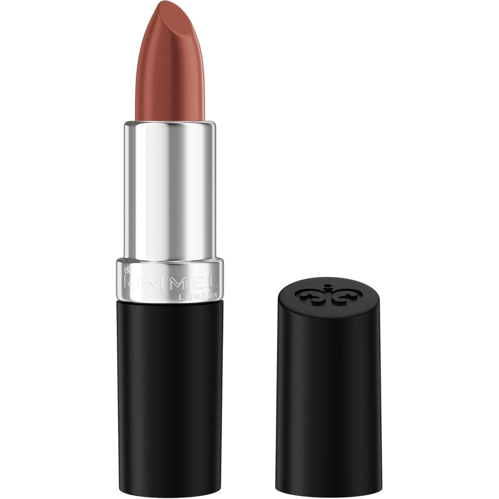 Rimmel Lasting Finish Lipstick | Up to 8 Hours of Intense Lip Color with Color Protect Technology and Exclusive Black Diamond Complex | 90's Nude Collection | 0.14 fl oz (Pack of 1) | 60 Cappucino
