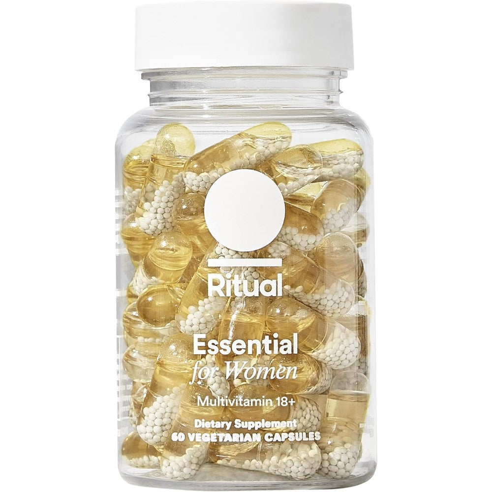 Ritual Women's 18+ Daily Multivitamin - Key Essential Vitamins and Minerals to Support Energy, Heart, Bone, Brain Health* - Clinical Backed - Vegan - USP Verified - Citrus - 60 Capsules - 30 Servings