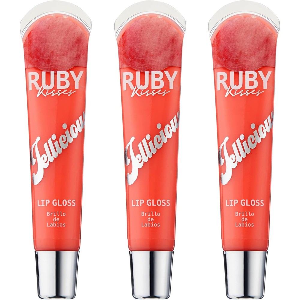 Ruby Kisses Jellicious Mouth Watering Lip Gloss JLG04 (3 PACKS)
