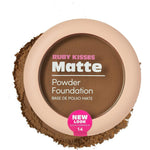 Ruby Kisses Face Powder Foundation, Pressed Compact Makeup Setting Powder, Full Coverage Matte Lightweight, Long-Lasting, Perfect Finishing Powder, Convenient, Sponge & Mirror Included (Chestnut)