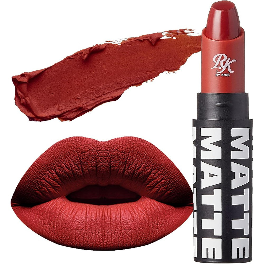 Ruby Kisses Ultra Matte Super Rich Lipstick 3.5g/0.12oz (RMLS08 VAMPIRE RED)