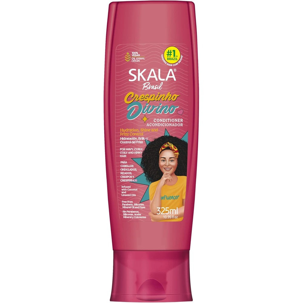 Skala Cosmetics Crespinho Divino Conditioner front view bottle for curly hair care