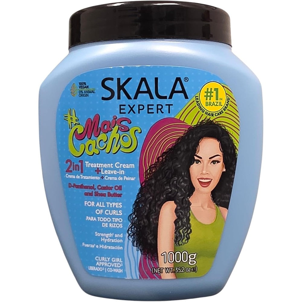 SKALA Expert Mais Cachos Hair Type 3ABC Treatment Cream front view showcasing the large 1000 gram tub.