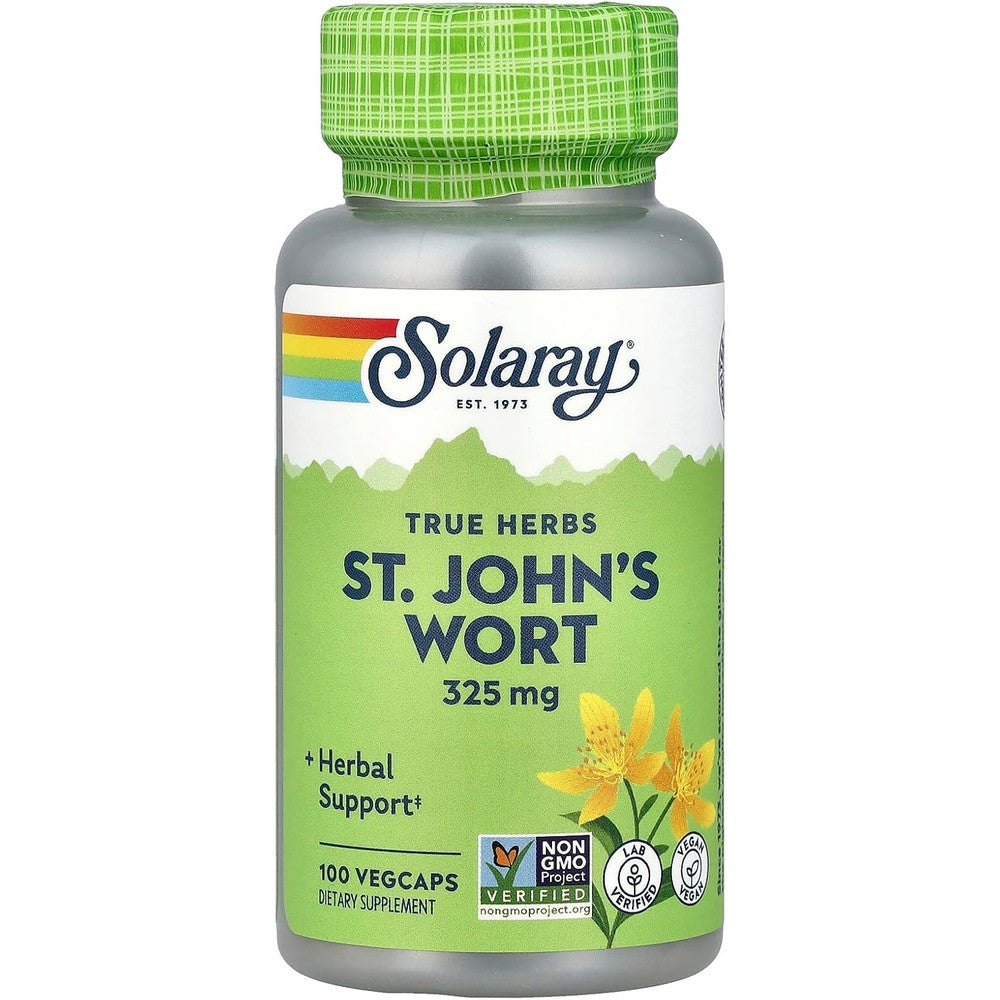 Solaray True Herbs, St. John's Wort, 325 mg, 100 VegCaps