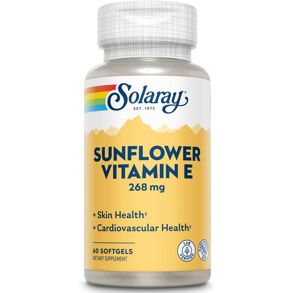SOLARAY Super Bio E Sunflower, Softgel (Btl-Plastic) 400IU | 60ct