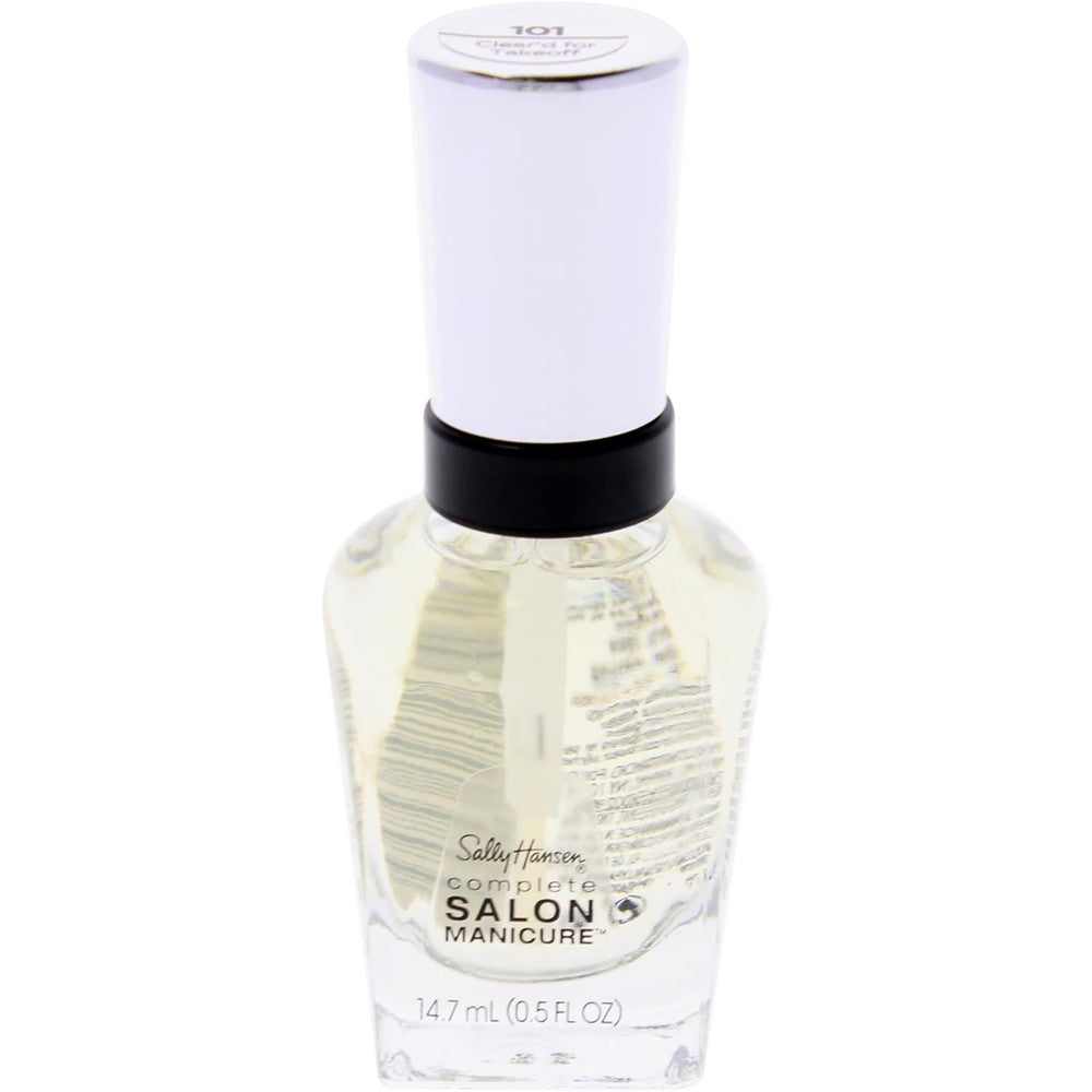 Sally Hansen Complete Salon Manicure Nail Polish, Clear'd for Takeoff 0.5 Ounce Long-Lasting Nail Polish with Gel Shine & Nourishing Care