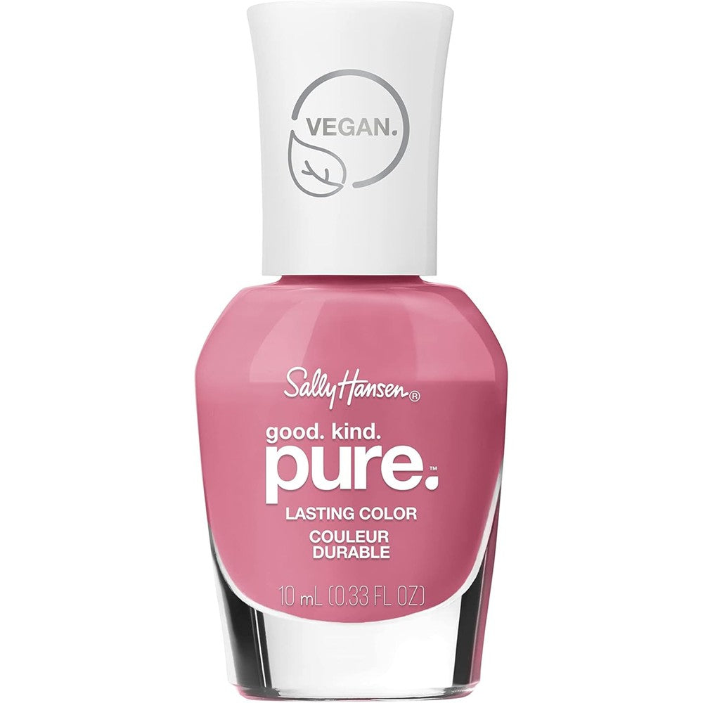 Sally Hansen Good. Kind. Pure. Nail Polish | Plant-Based, Vegan, 16-Free Formula | Opaque, Shiny | 224 Rose to the Occasion | Mauve Pink Nail Color