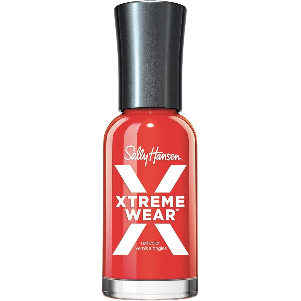 Sally Hansen Xtreme Wear Nail Polish | Streak-Free, Shiny Finish, Long-Lasting, Chip-Resistant, Opaque | Selfie Red-y | Vibrant Red Nail Color