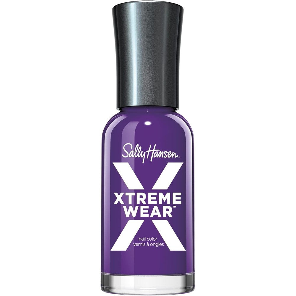 Sally Hansen Xtreme Wear Nail Polish | Streak-Free, Shiny Finish, Long-Lasting, Chip-Resistant, Opaque | Purple Craze | Deep Plum Purple Nail Color