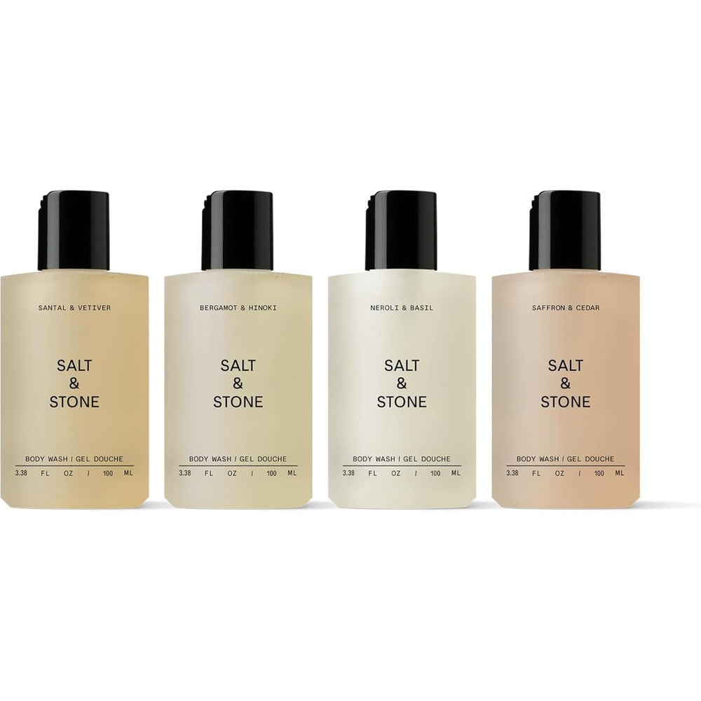 Salt And Stone Body Wash Mini Discovery Set front view bottle packaging