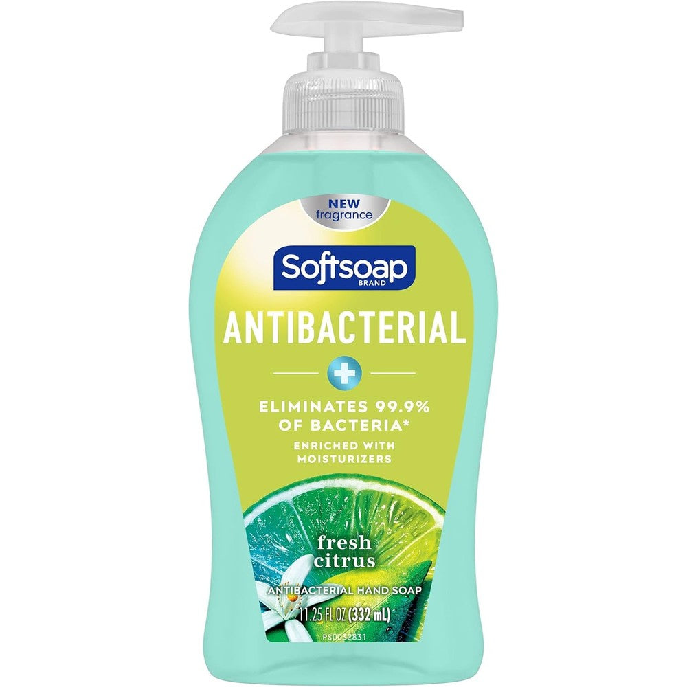 Softsoap Antibacterial Liquid Hand Soap Fresh Citrus front view