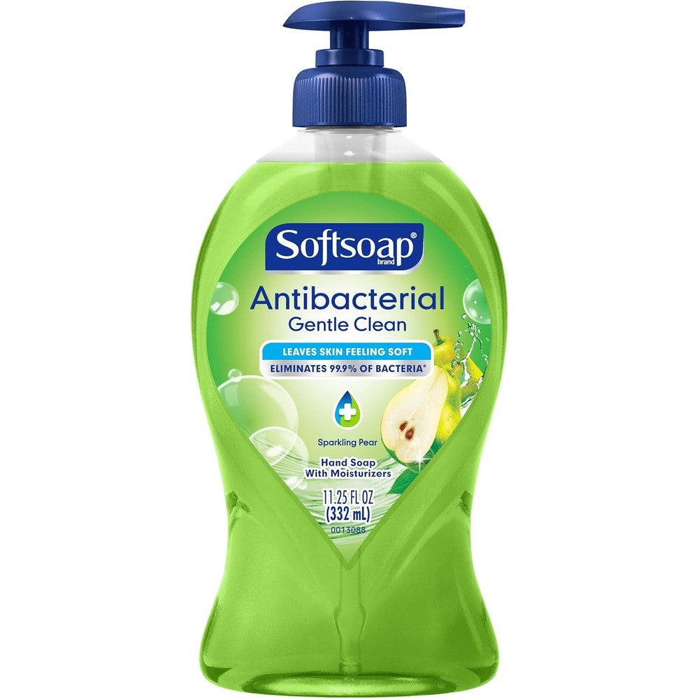Softsoap Antibacterial Liquid Hand Soap Sparkling Pear front view