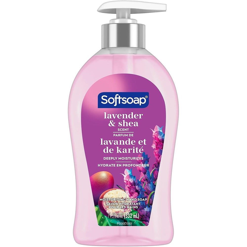 Softsoap Deeply Moisturizing Liquid Hand Soap Lavender and Shea Butter front view